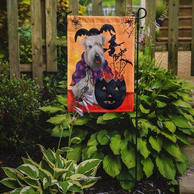 The Holiday Aisle® Iarrobino Jack Russell Terrier Halloween 2-Sided Polyester 1 x 0.11 ft. Garden Flag in Orange/Black | 15 H x 11.5 W in | Wayfair