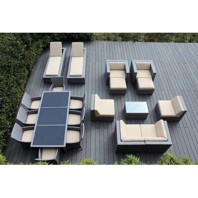 Ebern Designs Pavior Wicker Seating Group in Gray | Outdoor Furniture | Wayfair ADBAD28D0170412E8DA1980CF11102CC