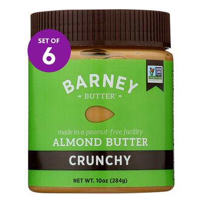 Barney Butter Nut Butters and Spreads - 10-Oz. Crunchy Almond Butter - Set of Six