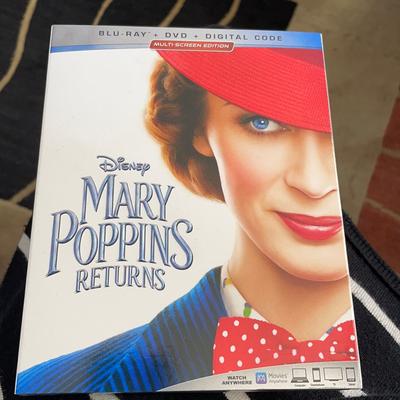 Disney Media | Mary Poppins Returns Blue-Ray + Dvd | Color: Blue/White | Size: Os