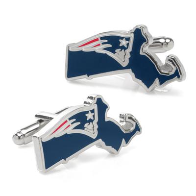 New England Patriots Team State Shaped Cufflinks