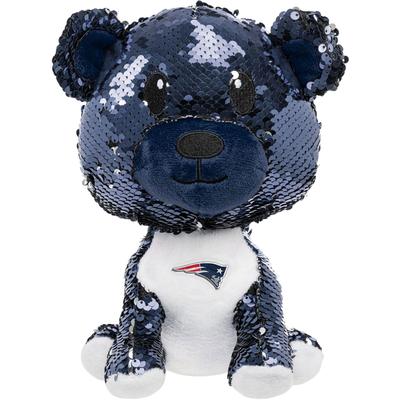 FOCO New England Patriots Sequin Plush Bear