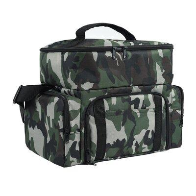 FH Group E-Z Travel Camo Print Lunch Box w/ Insulated Cooler Polyester Canvas | 10 H x 14 W x 8 D in | Wayfair WFFH1145DARK