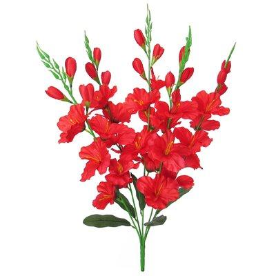 Primrue Gladiolus Flower Stems Bush Bouquet Fabric in Red, Size 26.0 H x 14.0 W x 4.0 D in | Wayfair 9850094AA1794073ACFC9FD264056127