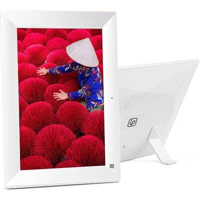 Orren Ellis Jovon 6" X 8" Beveled Plastic Digital Frame Plastic in White, Size 10.4 H x 7.2 W x 2.0 D in | Wayfair 65D86BD6D85A4A3FBD66A15024C51DC7