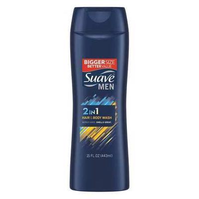 SUAVE CB370218 Shampoo and Body Wash,Fresh,15 oz.,PK6