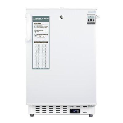 Summit Appliance 3.32 cu. ft. Built-in Mini Fridge Metal in White | 32 H x 19.75 W x 24.38 D in | Wayfair ADA404REFCAL