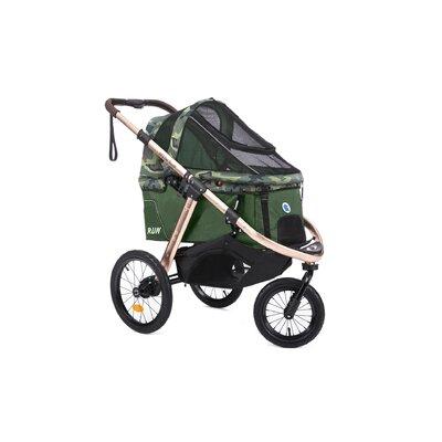 HPZ Pet Rover Run Jogger Stroller, Polyester in Green/Black | 40 H x 23 W x 48 D in | Wayfair WS1636