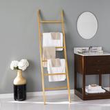 Bedwell Freestanding Wooden Ladder Rack by SEI Furniture in Natural