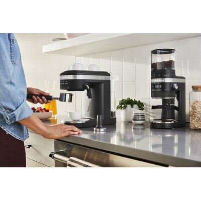 KitchenAid® Semi-Automatic Espresso Machine Plastic | 11.26 H x 13.15 W x 6.38 D in | Wayfair KES6403BM