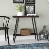 17 Stories Brisher Empiria Mixed Metal & Solid + Manufactured Wood Hall Console Wood in Brown/Gray | 30 H x 30 W x 10 D in | Wayfair