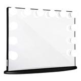 IMPRESSIONS VANITY · COMPANY Holly Glow Plus Vanity Mirror w/ 12 Clear LED Lights Dressing Makeup Mirror w/ Dimmer Switch in Gray/Black | Wayfair