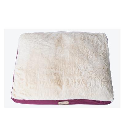 Large Pet Dog Bed, Mat With Poly Fill Cushion& Removable Cover by Armarkat in Ivory Burgundy