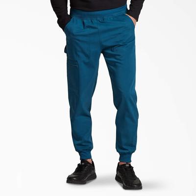 Dickies Men's Balance Mid Rise Jogger Scrub Pants - Caribbean Blue Size XL (L10773)