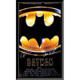 Dream on Ventures Batman Michael Keaton & Jack Nicholson Signed Movie Poster, Size 24.0 H x 36.0 W x 2.0 D in | Wayfair TJ131