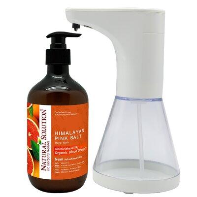 WBM Smart Automatic Liquid Soap Dispenser- w/ Pink Salt Hand Soap. Touchless Sensor | 8 H x 4 W x 4 D in | Wayfair SOD-03+8647B
