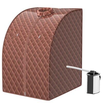 Topbuy Single Person Indoor Portable Traditional Steam Sauna | 40 H x 34 W x 30.5 D in | Wayfair TOPB004173