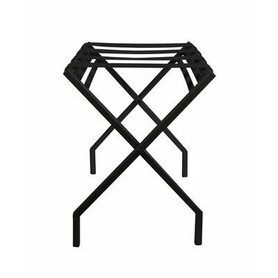 Innit Suba Folding Metal Luggage Rack Plastic/Metal in Black, Size 22.0 H x 18.0 W x 26.0 D in | Wayfair i11-01-01v