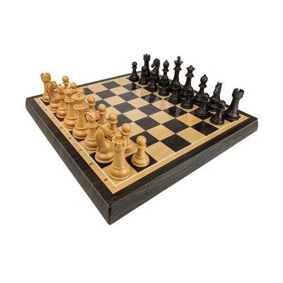 AreYouGame.com Beige/Black Chess Board Game | 1.5 H x 13.75 W x 17.75 D in | Wayfair AYG12001