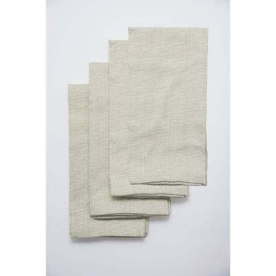Danube 4 Pk Cloth Napkins by LINTEX LINENS in Green (Size 18