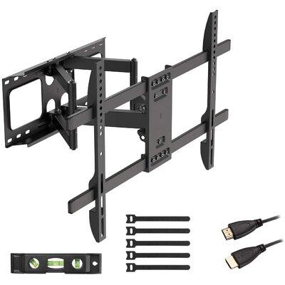 honer Adjustable Dual Arm LED TV Mount in Black, Size 16.0 H x 23.6 W x 15.8 D in | Wayfair honerf7da09e