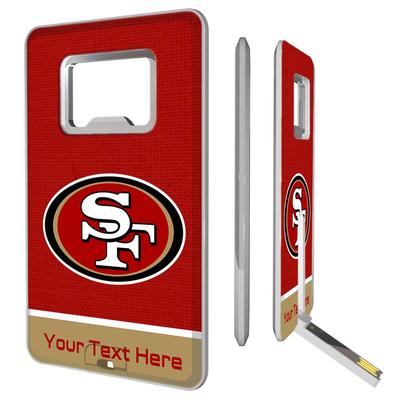 San Francisco 49ers Personalized Credit Card USB Drive & Bottle Opener