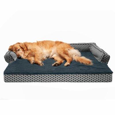 Tucker Murphy Pet™ Abdelilah Orthopedic Certipur-US Certified Foam Pet Dog Sofa in Gray, Size 4.0 H x 44.0 W x 35.0 D in | Wayfair