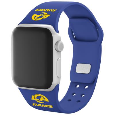 Blue Los Angeles Rams Silicone Apple Watch Band