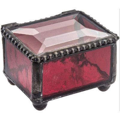 Williston Forge Ring Box Small Ewelry Wedding Engagement Ring Dish in Red | Wayfair 14D1FF9C67C6400ABC904C7FDE5FCF0C