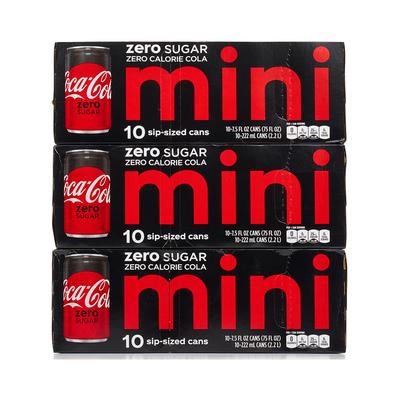 Coca-Cola Soft Drinks x - Mini-Coke Zero 30-Ct.