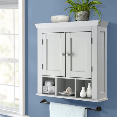 Rancho Wall Cabinet, White by 4D Concepts in White