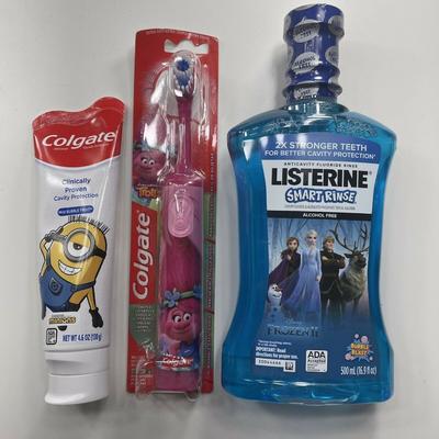 Disney Bath, Skin & Hair | Listerine Frozen Smart Rinse Flouride And Colgate Bundle Exp 082022 & 1222 | Color: Blue | Size: Osbb