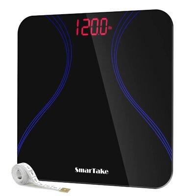 Style of painting Weight Scale, Precision Human Bathroom Scale, Digital Electronic Scale w/ Stepping Technology, Including Body Tape Measure, Glass