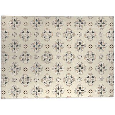 KAVKA DESIGNS Compass Office Mat by Becky Bailey in White | 0.08 H x 108 W x 120 D in | Wayfair MWOMT-17303-4X6-BBA8359