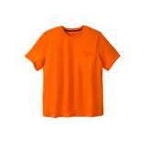 Men's Big & Tall Boulder Creek® Heavyweight Crewneck Pocket T-Shirt by Boulder Creek in Electric Orange (Size XL)