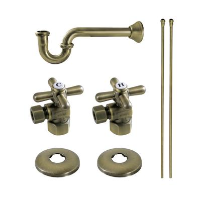 Kingston Brass KPK103P Trimscape Plumbing Supply Kit Combo, Antique Brass - Kingston Brass KPK103P