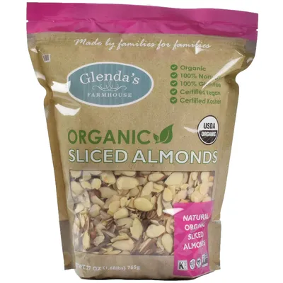 Glenda's Farmhouse Organic Sliced Almonds (27 oz.)