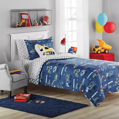 Member’s Mark Kids 6-Piece Bed-in-a-Bag Comforter Set - Twin - Construction