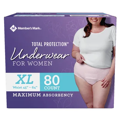 Member's Mark Total Protection Underwear for Women, Extra Large