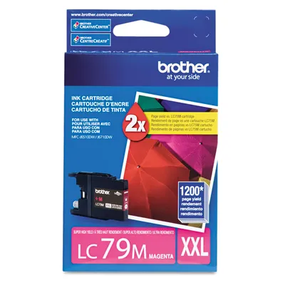 Brother LC79M Super High-Yield Ink - Magenta - 1,200 Page Yield