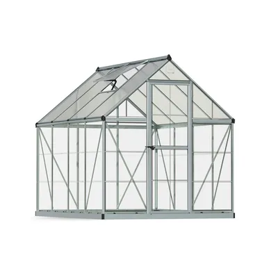 Palram | Canopia Hybrid 6' x 8' Greenhouse - Silver