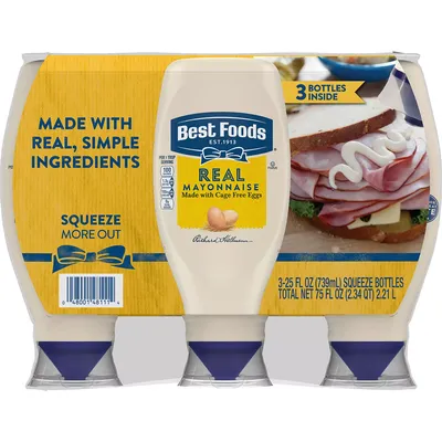 Best Foods Real Mayonnaise (25 oz., 3 pk.)