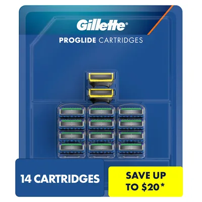 Gillette Fusion5 Proglide Cartridges, 12 Proglide & 2 Proshield (14 ct.)