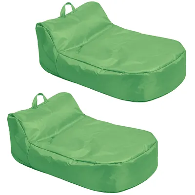 Cali Siesta Bean Bag, 2-Pack - Grassy Green