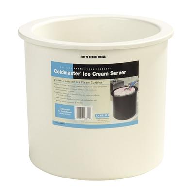 Carlisle CM101202 3 Gallon Coldmaster Ice Cream Server - Refrigerant Gel Insulated - Clear Polycarbonate Lid