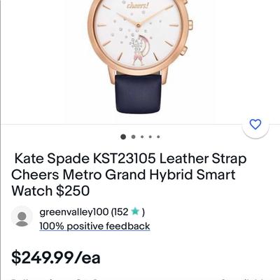 Kate Spade Accessories | Brand New In Box Kate Spade Smartwatch | Color: Blue/Gold/White | Size: Os