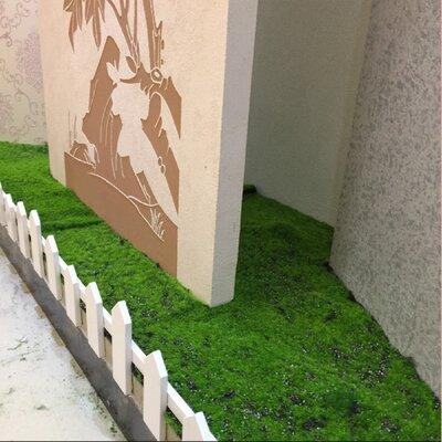 Mercer41 Artificial Moss Mat Fake Grass Turf Lawn Plants Lichen For Home Garden Patio DIY Decoration, Cotton | 15.74 H x 13.7 W x 1.96 D in | Wayfair