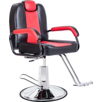 Inbox Zero Reclining Barber Chair w/ Heavy-duty Pump Leather Match | Wayfair DC39CE8F05BF476E8EC6E62315DC25DA