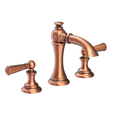 Newport Brass Sutton Lavatory Widespread Bathroom Faucet w  Drain Assembly, Copper in Brown | Wayfair 2450 08A