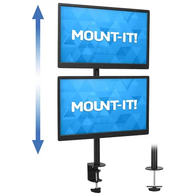 Mount-It MI-1768 Vertical Dual Monitor Mount